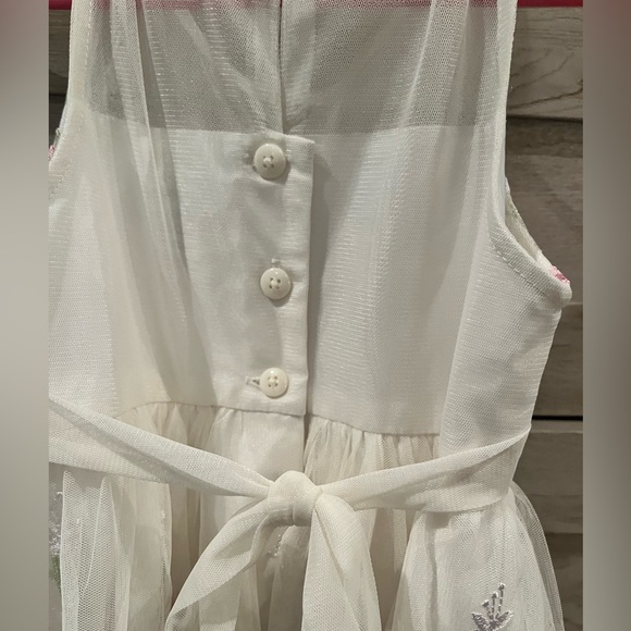 Jona Michelle White and Cream Sleeveless Sundress size 3 t - Picture 3 of 4